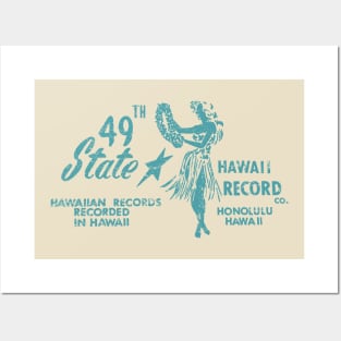 49th State Hawaii Record Company Posters and Art